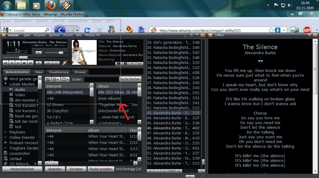 Winamp musikafspiller til Windows 7